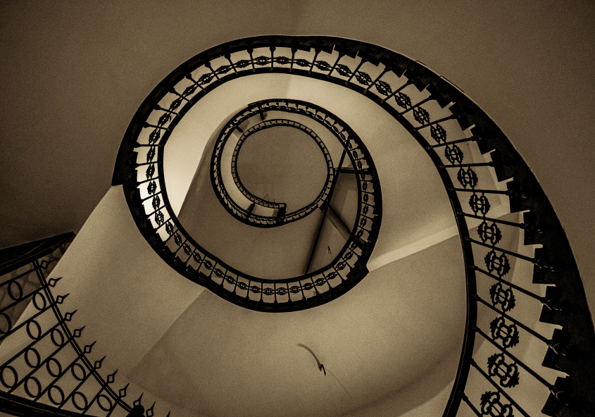 Kreisrundes Treppenhaus